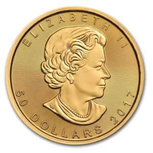 Gold Canadian Queen Elizabeth Coin