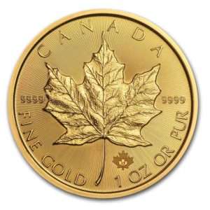 Gold Canadian Maple Leaf