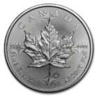 Silver Canadian Maple Leaf