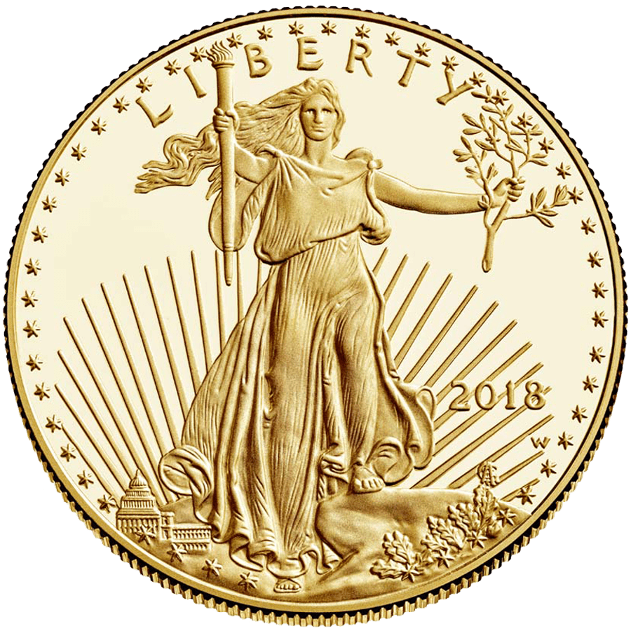 gold lady liberty