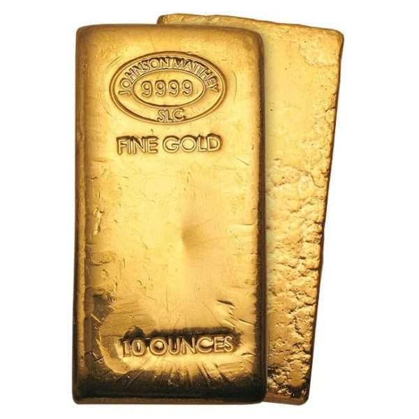bar of 10 oz gold