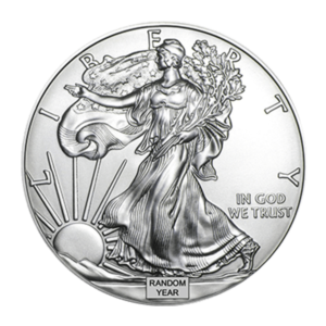 silver american eagle front no background