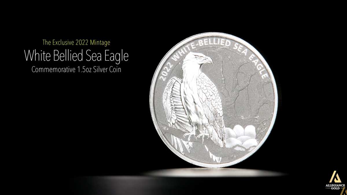 white bellied sea eagle coin