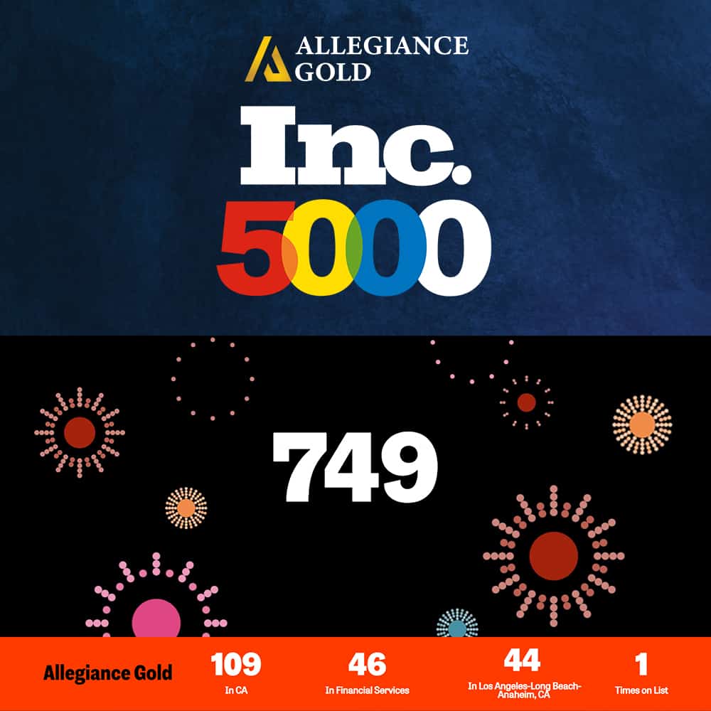 Allegiance Gold named to Inc. 5000 prestigious list of fastest growing companies in the US for 2023