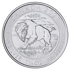 2021 1.25 oz Canadian Silver Bison Coin