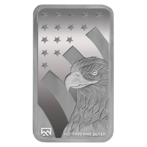 Frontier Silver American Flag Bar 1 oz