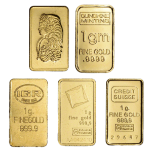 Gold bar 1 gram