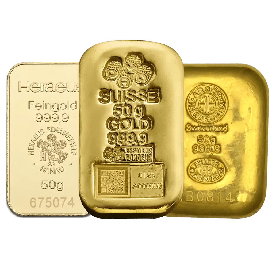 RANDOM Gold Bar 50 Gram gold bar 50 gram